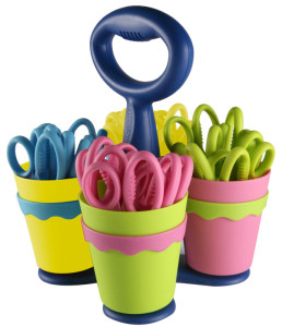 WESTCOTT MICROBAN Scheren-Ständer, bestückt