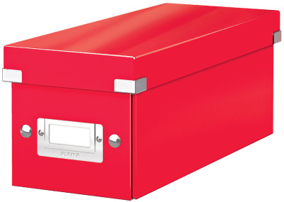 LEITZ Boîte de rangement pour CD Click & Store WOW, rouge