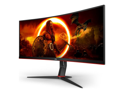 AOC : CU34G2XP 34IN 21:9 3440X1440 180HZ 1XUSB-B/4XUSB 3.0 DISPLAYP