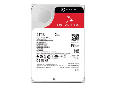 Seagate : IRONWOLF PRO 24TB SATA 3.5IN 7200RPM ENTERPRISE NAS