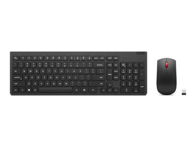 Lenovo : ESSENTIAL WIRELESS COMBO KEYBOARD MOUSE GEN2 BLACK FRENCH