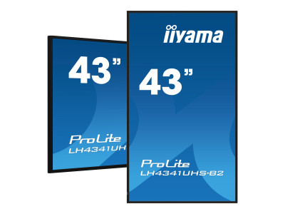 Iiyama : 43IN IPS PANEL 4K UHD 3840X2160 8MS 500 CD/M 1200:1 24/7 SPEAKER