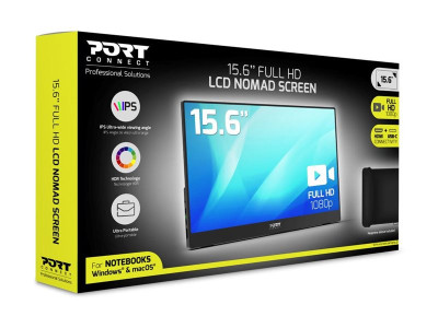 Port Technology : 15.6IN LCD 1920X1080 16:9 5MS NOMAD SCREEN HDMI/USB/USB-C
