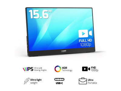 Port Technology : 15.6IN LCD 1920X1080 16:9 5MS NOMAD SCREEN HDMI/USB/USB-C