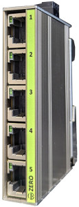 TERZ Unmanaged Industrial Ethernet Switch ZERO-RS, 5 Port