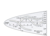 FABER-CASTELL Parabelschablone, transparent, Kunststoff FABER-CASTELL Parabelschablone, transparent, Kunststoff