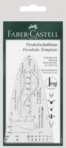 FABER-CASTELL Parabelschablone, transparent, Kunststoff