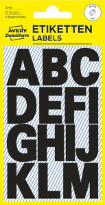 AVERY Zweckform Etiquettes alphabétiques Z-Design