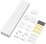 LogiLink Kit de goulottes pour installation murale, blanc LogiLink Kit de goulottes pour installation murale, blanc