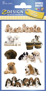 AVERY Zweckform ZDesign Sticker d'animaux chiens