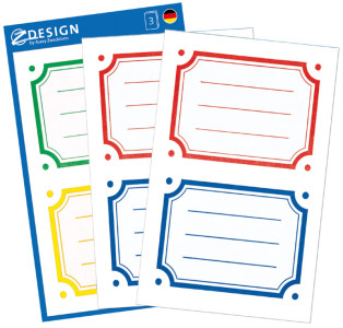 ZDesign SCHOOL Etiquettes pour livres 