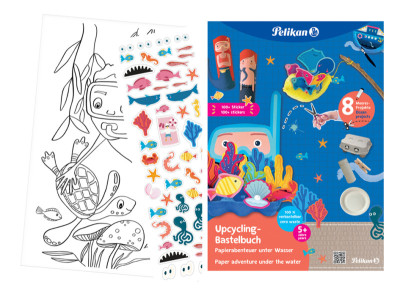 Pelikan Cahier d'art plastique upcycling 