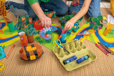 Pelikan Cahier d'art plastique upcycling 