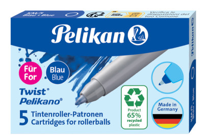 Pelikan Cartouche d'encre eco pour roller Pelikano/Twist