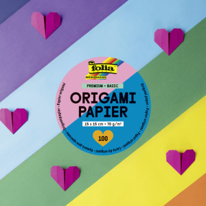 folia Origami-Faltblätter PREMIUM BASIC, 100 x 100 mm