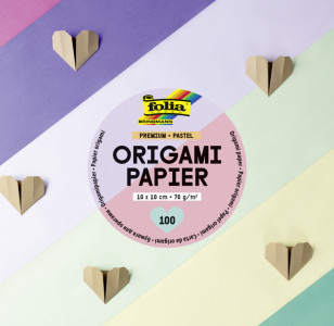 folia Origami-Faltblätter PREMIUM PASTELL, 100 x 100 mm