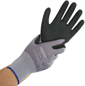 HYGOSTAR Gant de travail Ergo Flex, L, gris/noir