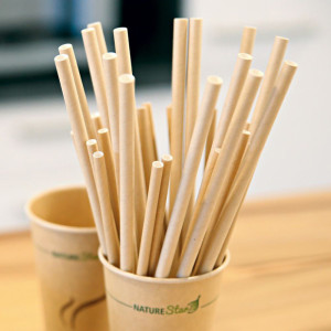 NATURE Star Paille en papier CLASSIC, 197 mm, vert citron