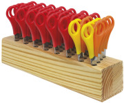 WESTCOTT Scherenblock, aus Holz, unbestückt, für 32 Scheren WESTCOTT Scherenblock, aus Holz, unbestückt, für 32 Scheren