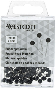 WESTCOTT Markierungsnadeln, Größe 5, schwarz
