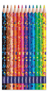 Maped Crayon de couleur PIXEL PARTY, étui carton de 24
