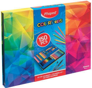 Maped Kit de dessin COLOR'PEPS, 150 pièces, boîte carton