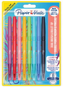 Paper:Mate Feutre double pointe Flair Dual Brush, en blister