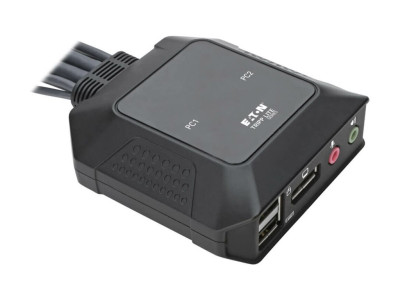 Eaton MGE : 2PT DISPLAYPORT USB KVM SWITCH AUDIO/VIDEO BUILT CBLS USB SHARE