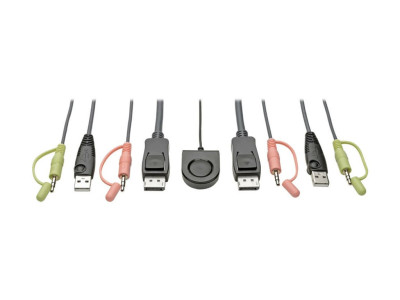 Eaton MGE : 2PT DISPLAYPORT USB KVM SWITCH AUDIO/VIDEO BUILT CBLS USB SHARE
