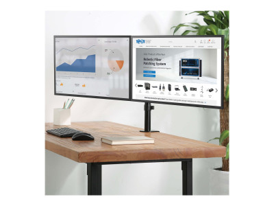 Eaton MGE : DUAL-MONITOR FLEX-ARM DESKTOP CLAMP pour 13 TO 27 INCH DISPLAYS