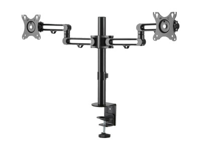 Eaton MGE : DUAL-MONITOR FLEX-ARM DESKTOP CLAMP pour 13 TO 27 INCH DISPLAYS