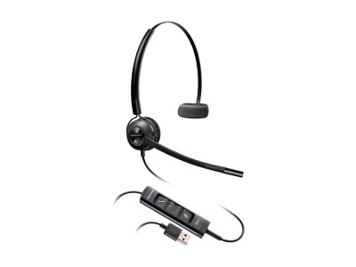 HP - Poly : ENCOREPRO 545 USB CONVERTIBLE USB CALL CENTER HEADSET
