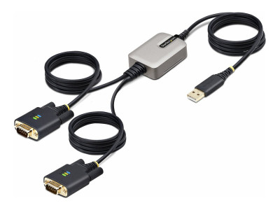 Startech : 13FT 2-PORT USB SERIAL cable USB TO DUAL DB9 RS232 ADAPTER