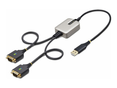 Startech : 2FT 2-PORT USB SERIAL cable USB TO DUAL DB9 RS232 ADAPTER