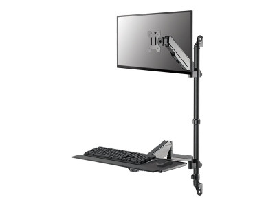 Neomounts : NEOMOUNTS WALL MOUNTED SIT-STAND WORKSTATION (SCREEN/KE