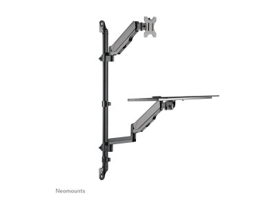 Neomounts : NEOMOUNTS WALL MOUNTED SIT-STAND WORKSTATION (SCREEN/KE