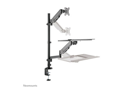 Neomounts : NEOMOUNTS DESK MOUNTED SIT-STAND WORKSTATION (SCREEN /K