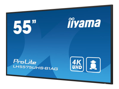 Iiyama : 55IN IPS PANEL 4K UHD 3840X2160 8MS 24/7 500CD/M2 1200:1 3XHDMI