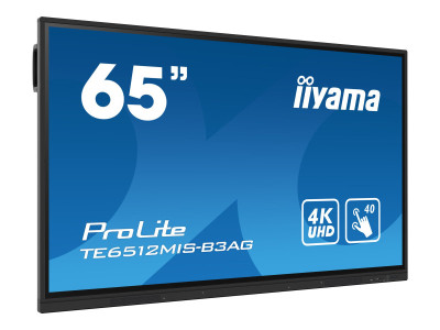 Iiyama : 65IN ANTI-GLARE IPS PANEL 40 POINTS 3840X2160 8MS 400CD/M2 12