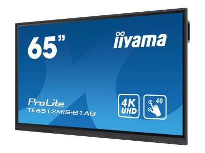 Iiyama : 65IN ANTI-GLARE IPS PANEL 40 POINTS 3840X2160 8MS 400CD/M2 12