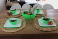 Linden Berg Set de saladier, 0,5 litres, set de 4, vert Linden Berg Set de saladier, 0,5 litres, set de 4, vert