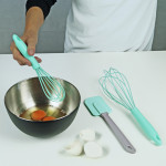 Fouet métallique Linden Berg, petit, 210 mm, bleu-gris Fouet métallique Linden Berg, petit, 210 mm, bleu-gris