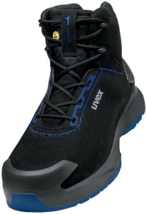 uvex 1 x-craft Schnürstiefel S2, schwarz / blau, Größe 35