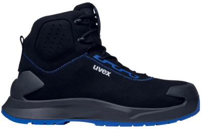 uvex 1 x-craft Schnürstiefel S2, schwarz / blau, Größe 35