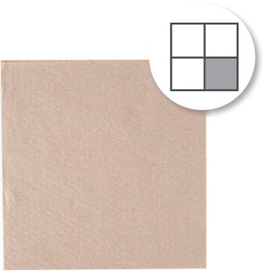 NATURE Star Serviette de table nature, 240 x 240 mm