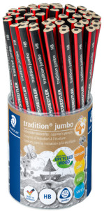 STAEDTLER Schreiblern-Bleistift tradition jumbo, HB, Köcher