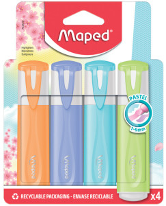 Maped Surligneur FLUO'PEPS PASTEL, blister de 10