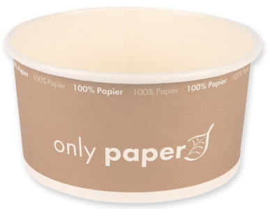 NATURE Star Bol à salade Only Paper, rond, 1,0 litre, marron
