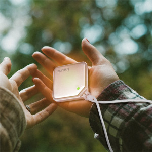 LogiLink Mini-chauffe-mains, avec lampe de poche, blanc