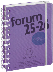 EXACOMPTA Agenda scolaire Forum Linicolor, 2024/25, assorti